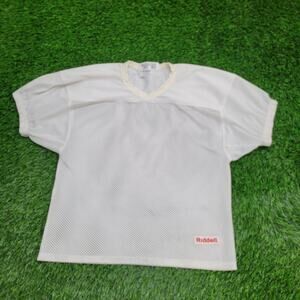Vintage 80s Riddell Football Jersey Shirt M 21x24 Cropped Mesh